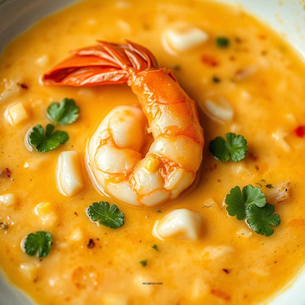 Spicy Shrimp and Coconut Soup - pescatarian soup recipes