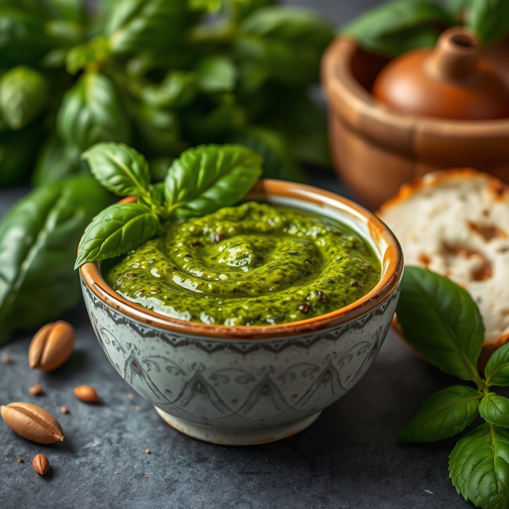 Essential Ingredients for Pesto Sauce - pesto sauce recipe