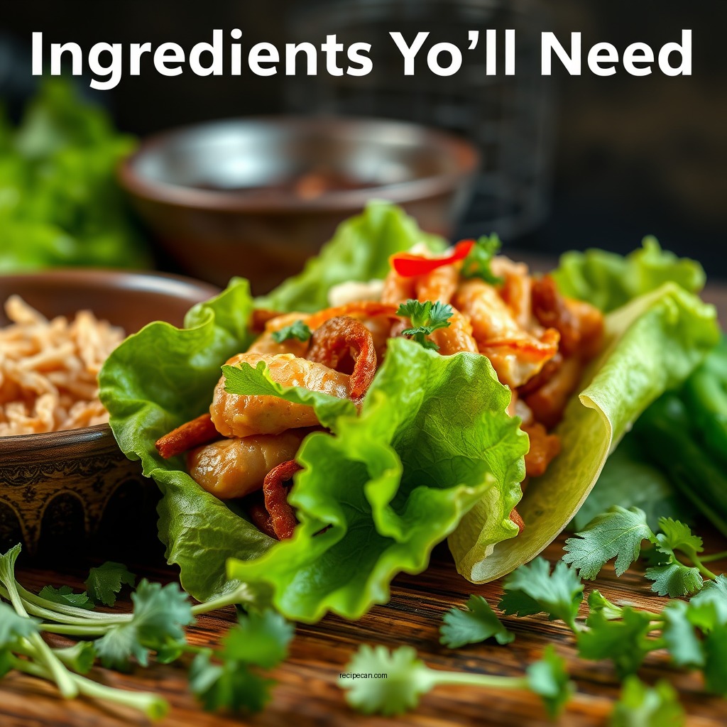 Ingredients You’ll Need - pf chang chicken lettuce wraps recipe