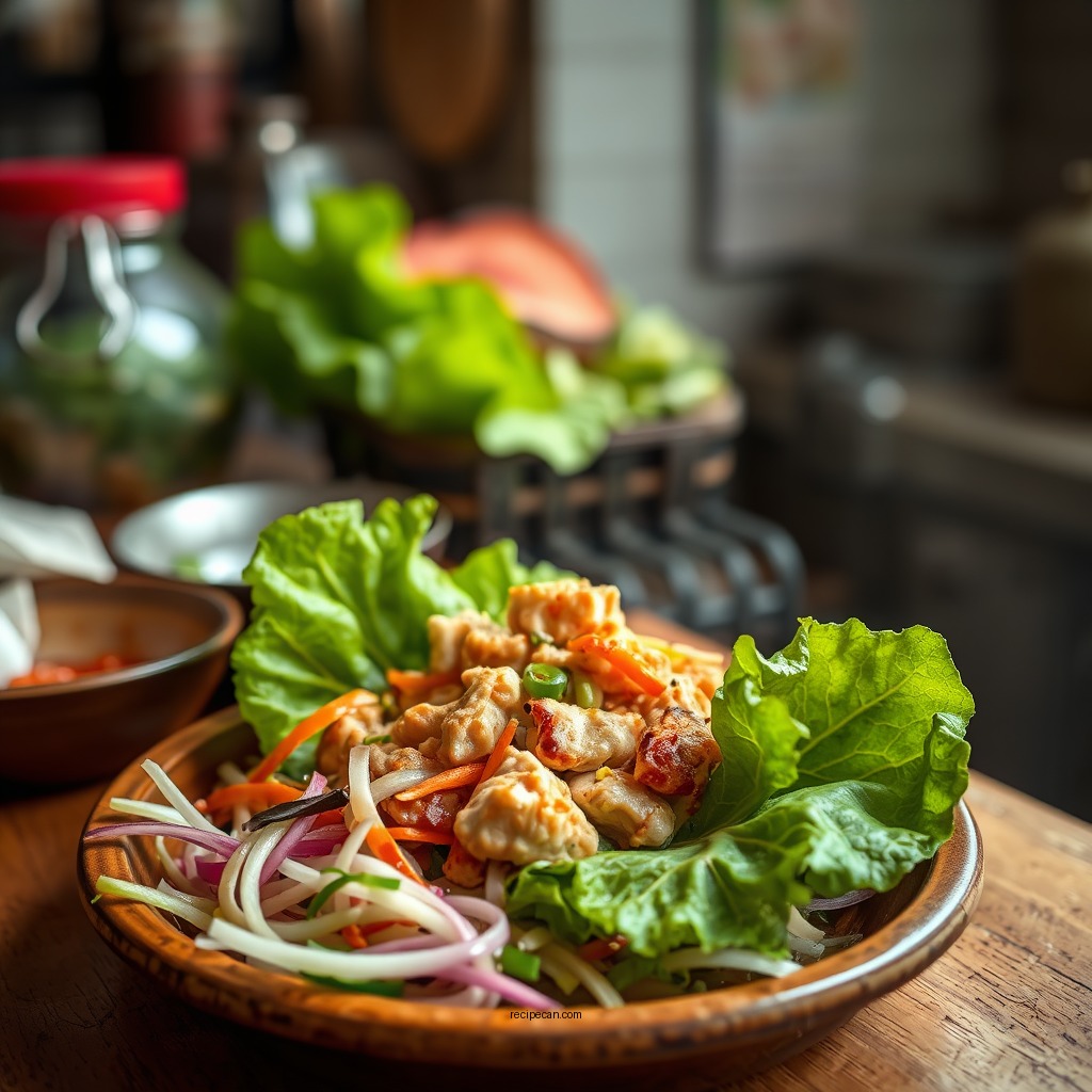Preparing the Chicken Mixture - pf chang chicken lettuce wraps recipe