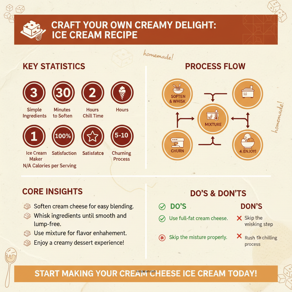 philadelphia cream cheese ice cream recipe - Data Infographic and Statistics