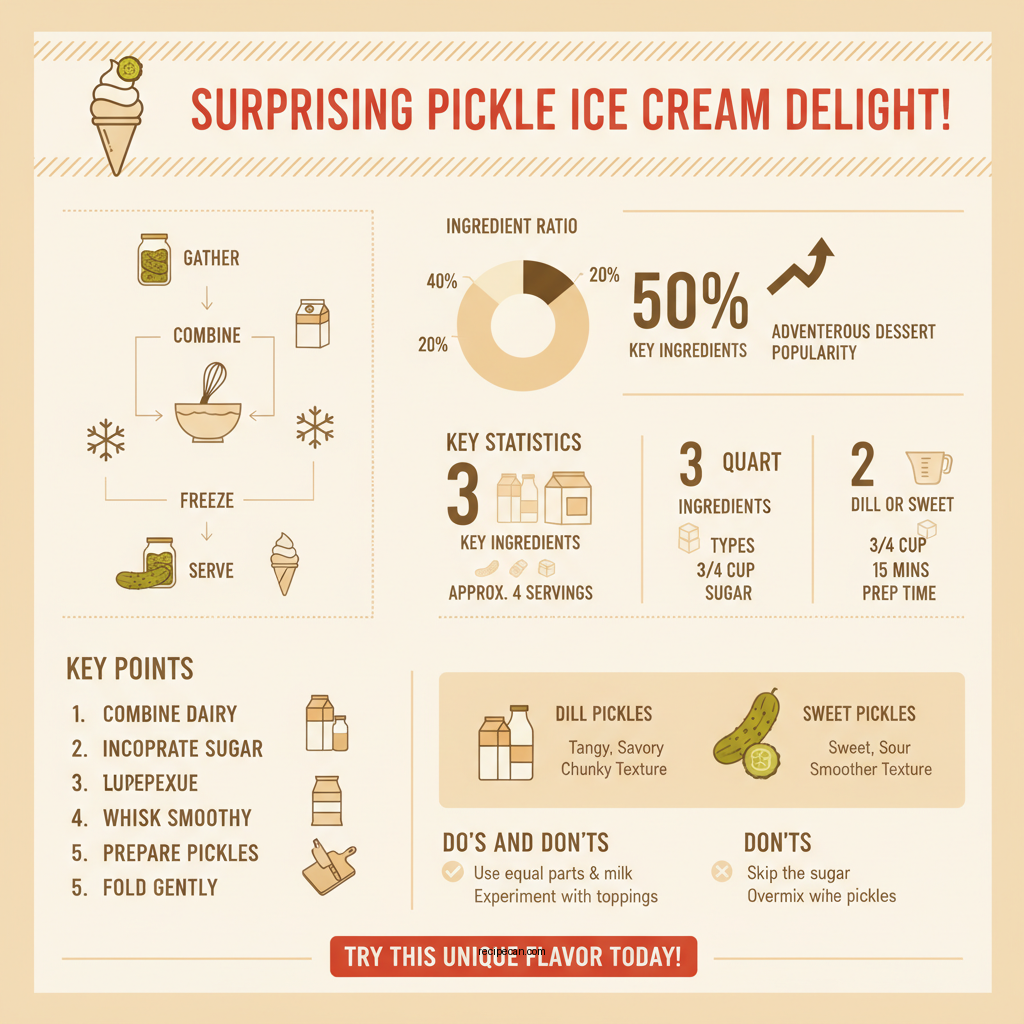 pickle ice cream recipe - Data Infographic and Statistics