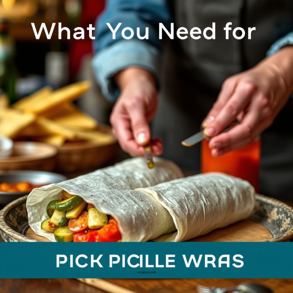 What You Need for Pickle Wraps - pickle wrap recipe