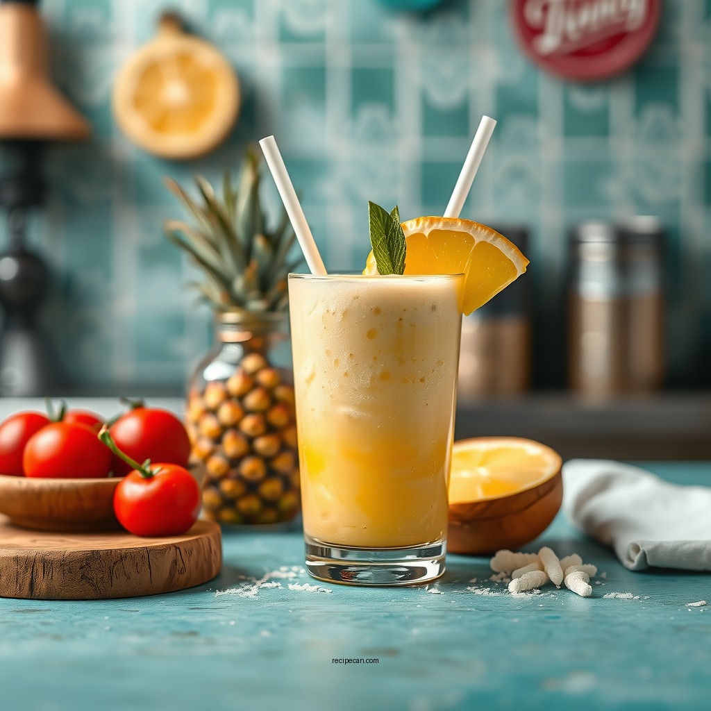 Ingredients You'll Need - pina colada smoothie recipe