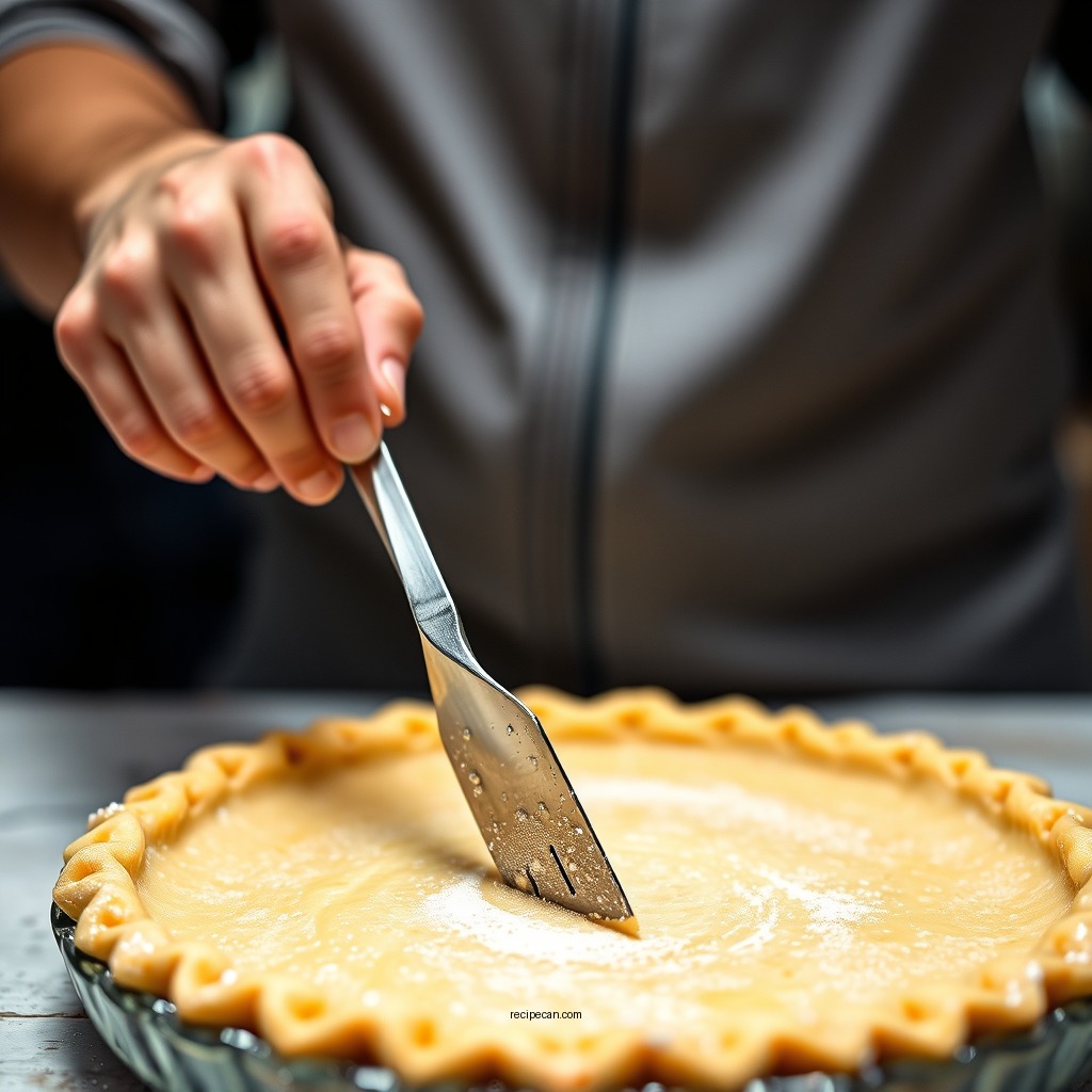 Making the Pie Crust - pineapple pie recipe