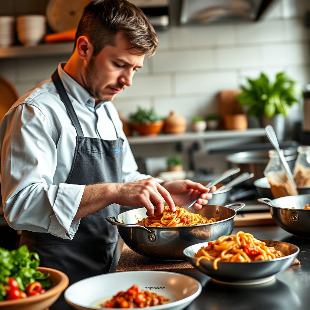 Step-by-Step Cooking Instructions - pink sauce pasta recipe