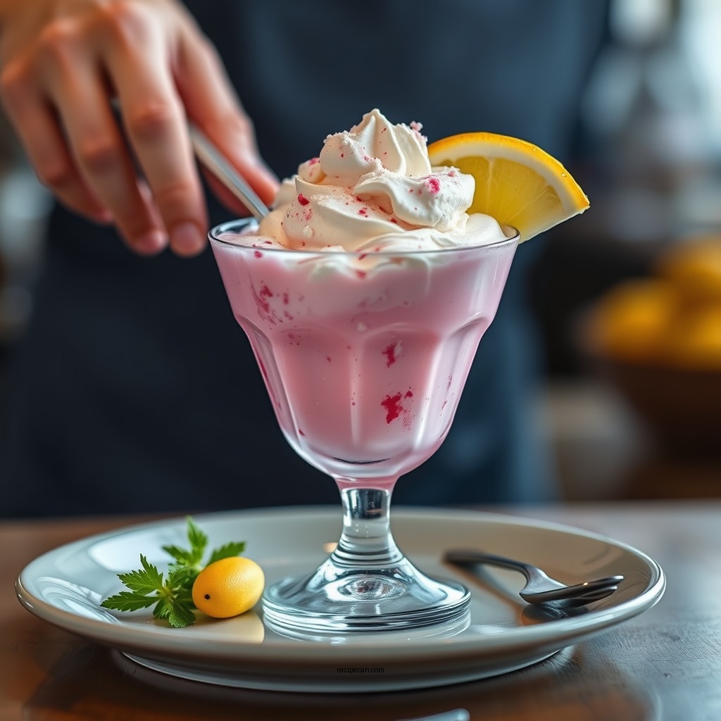 Serving Suggestions - pink squirrel ice cream drink recipe