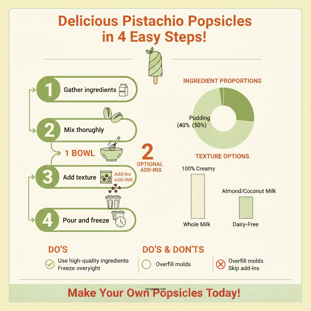 pistachio joe pudding popsicle recipes - Data Infographic and Statistics