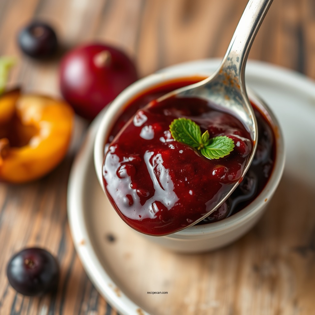 Cooking the Sauce - plum sauce recipe