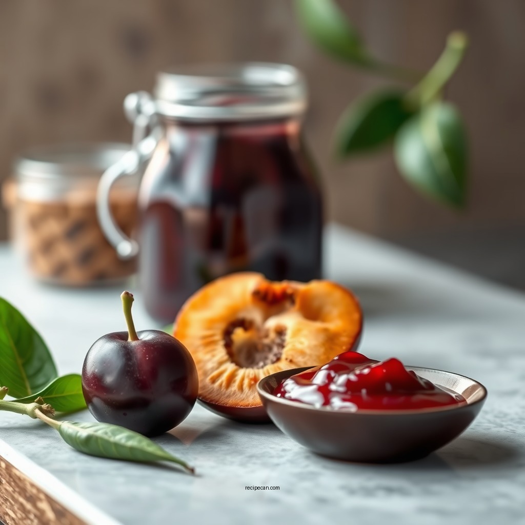 Ingredients for Plum Sauce - plum sauce recipe