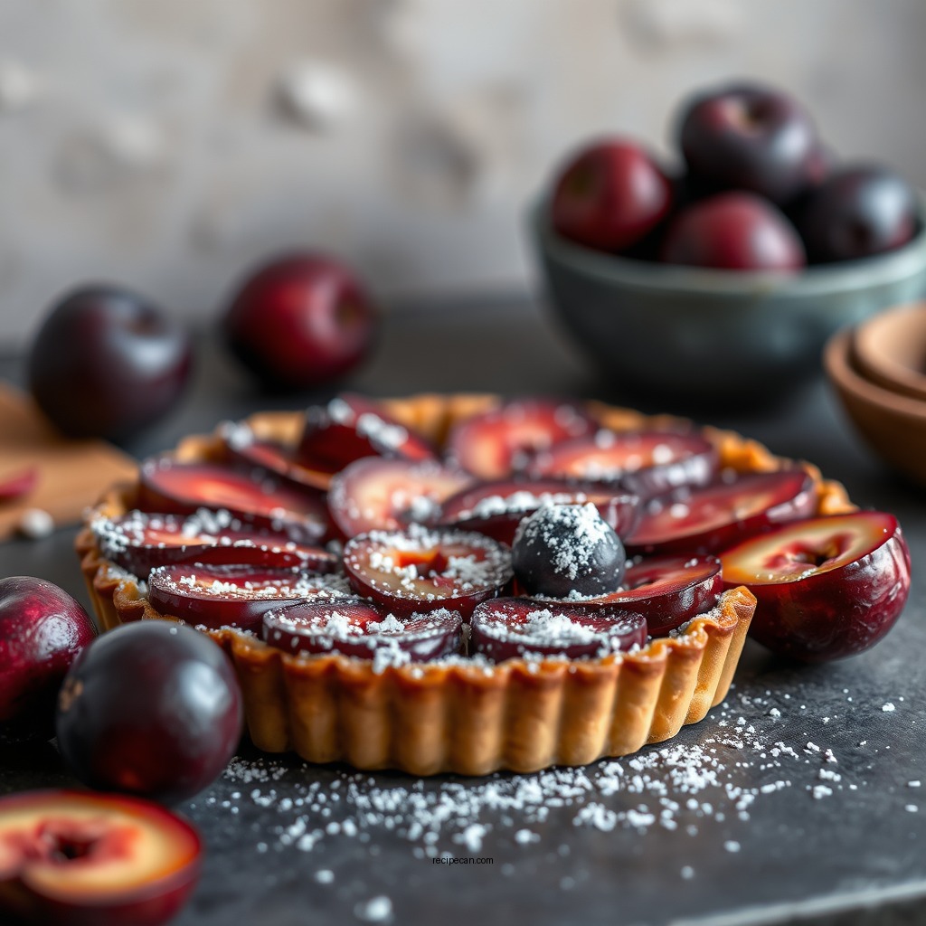 Vegan Plum Tart Variation - plum tart recipes