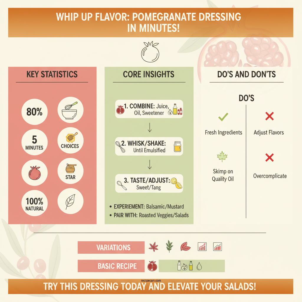 pomegranate salad dressing recipe - Data Infographic and Statistics
