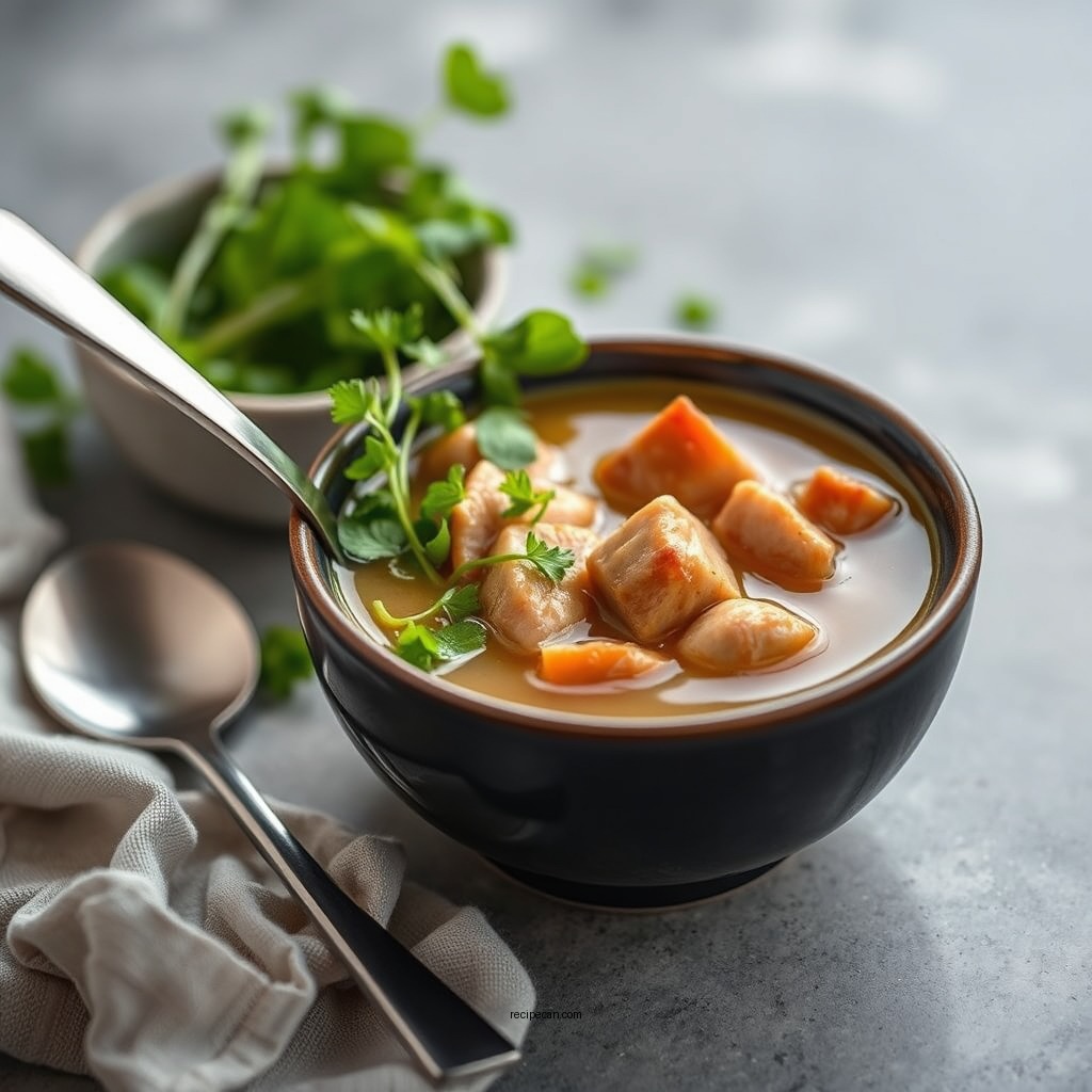 Cooking the Soup Base - pork and watercress soup recipe