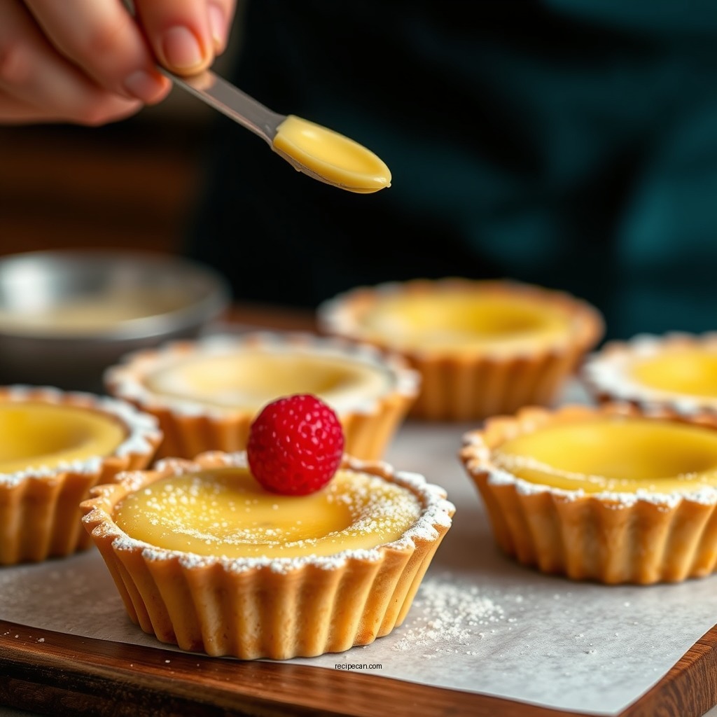 Making the Custard Filling - portuguese custard tarts recipe
