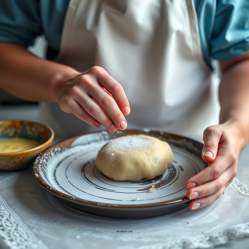 Preparing the Pastry Dough - portuguese custard tarts recipe