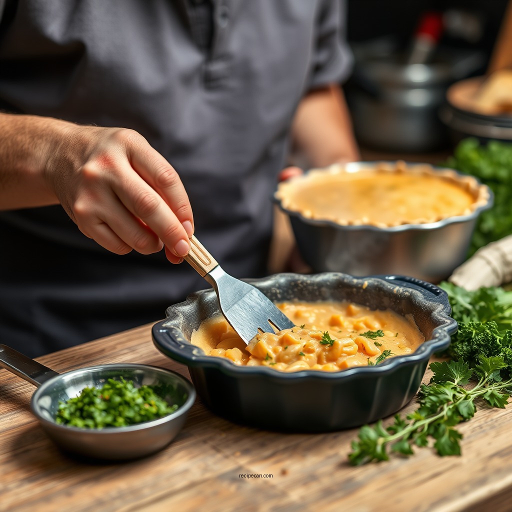 Prepare the Filling - pot pie recipe easy