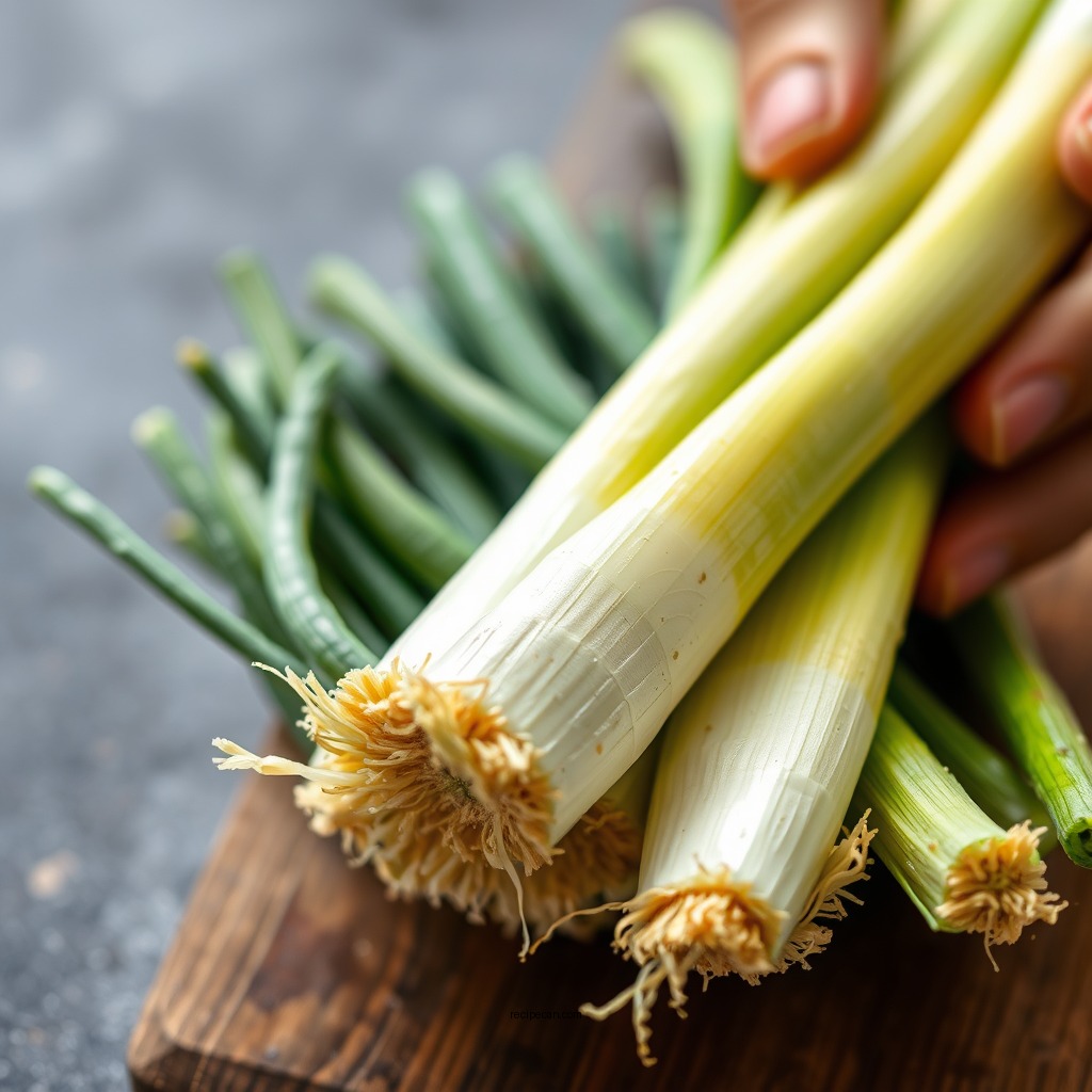 Preparing the Leeks - potato leek soup no cream recipe