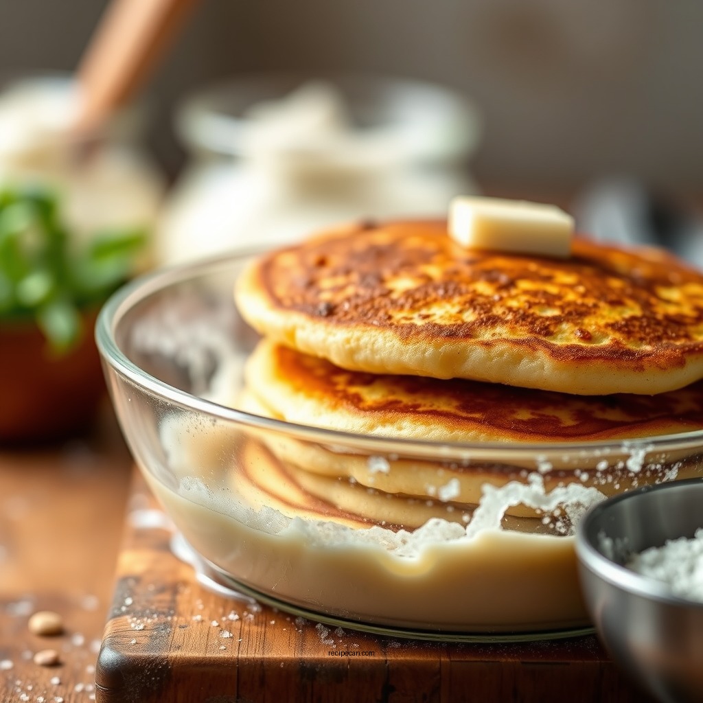 Mixing the Batter - potato pancake recipe