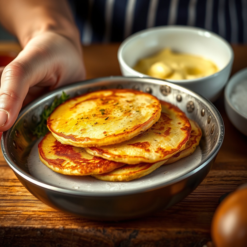 Preparing the Potatoes - potato pancake recipe