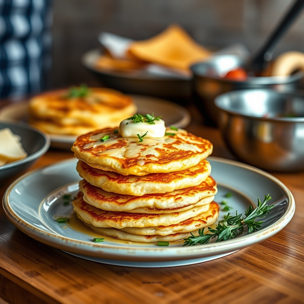 Cheesy Potato Pancakes - potato pancake recipes