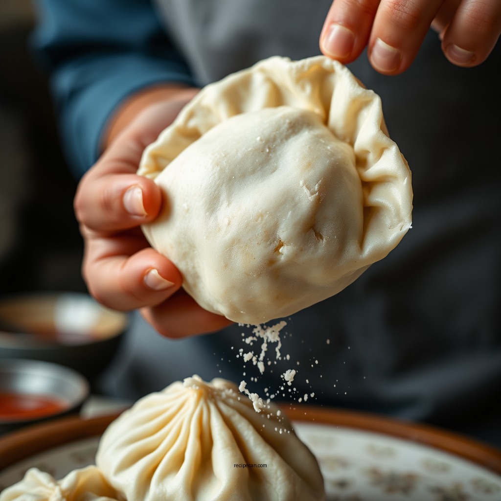 Making the Dumpling Dough - potato soup dumpling recipe