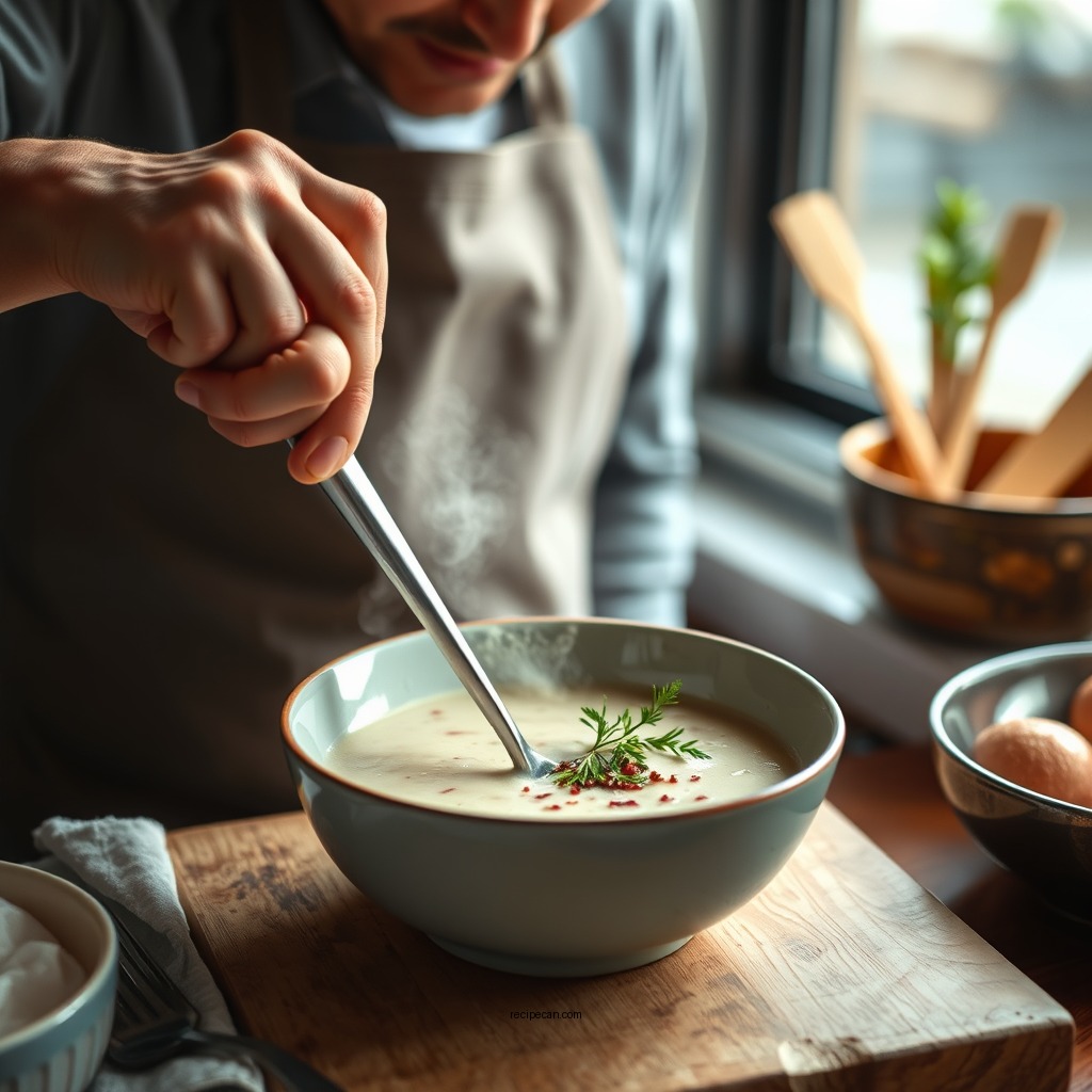 Preparation Steps - potato soup recipe cream of mushroom