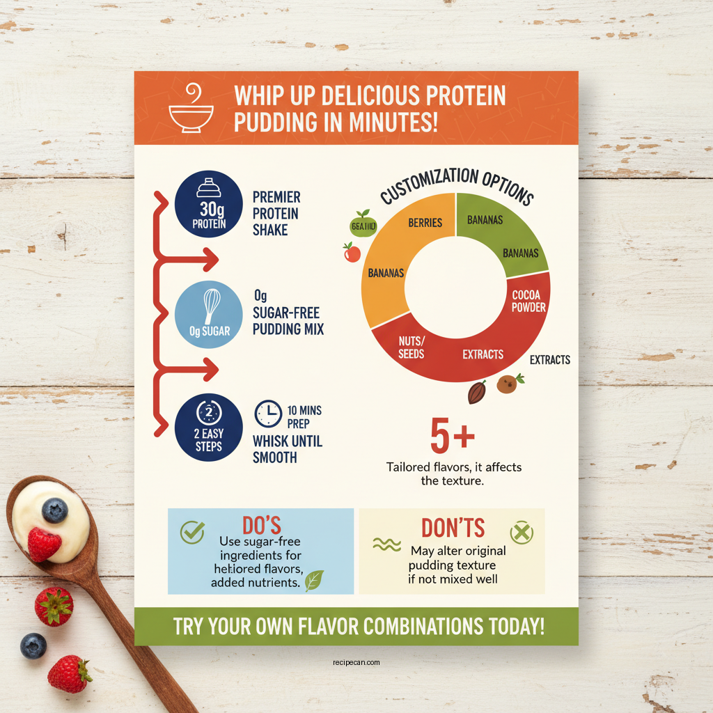 premier protein pudding recipe - Data Infographic and Statistics