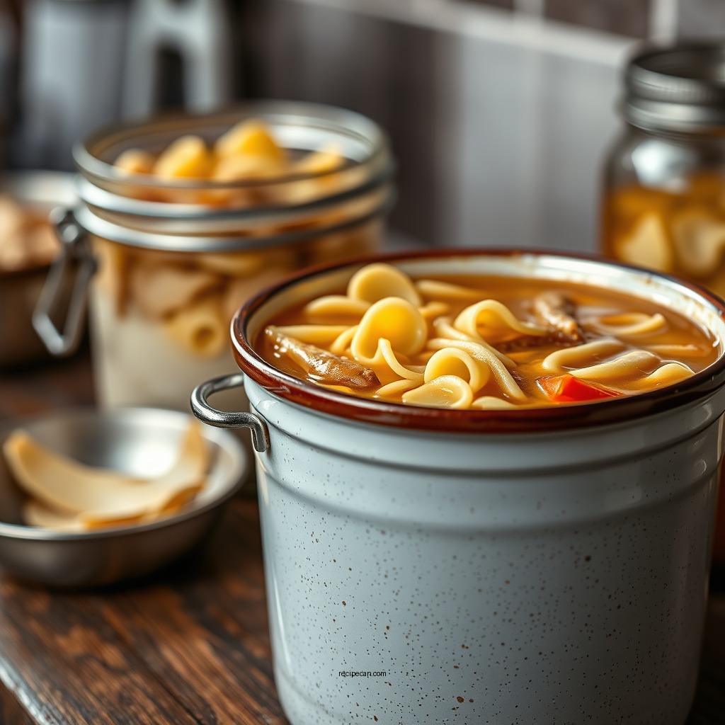 Chicken Noodle Soup for Canning - pressure can soup recipes