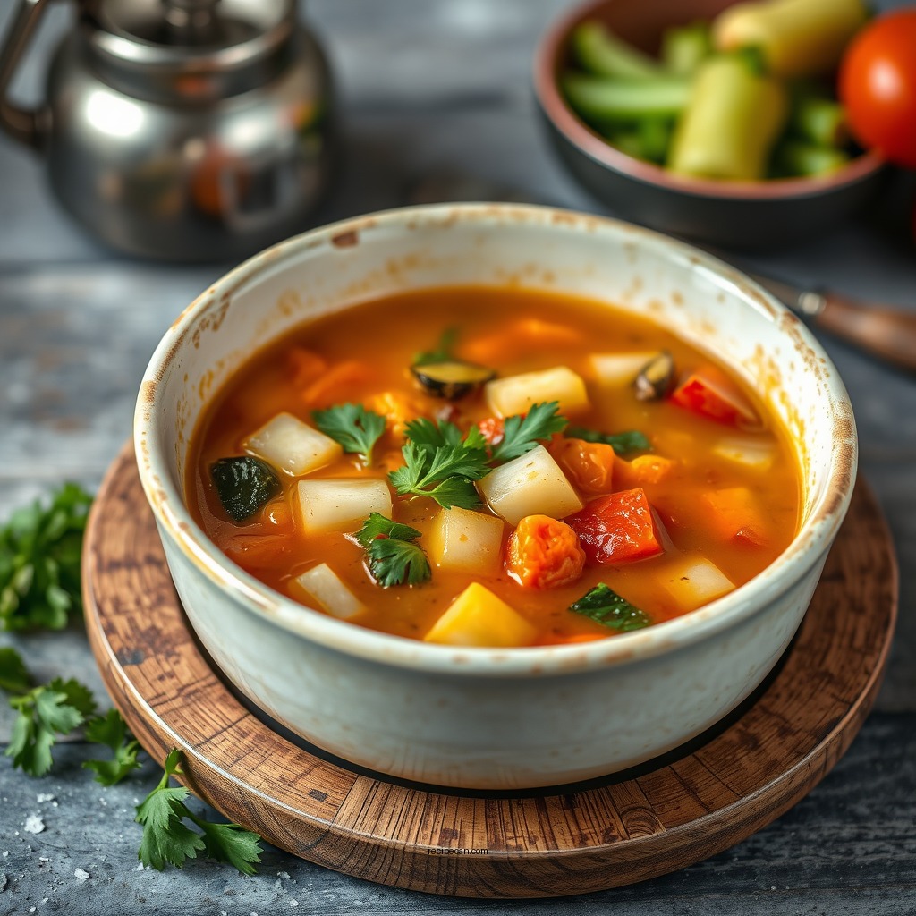 Classic Vegetable Soup Recipe - pressure can soup recipes