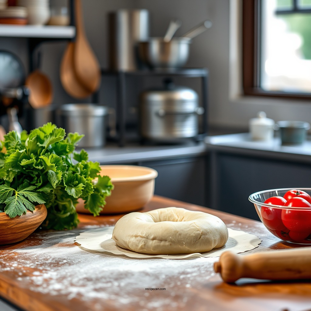 Preparing the Dough - pretzel roll recipe