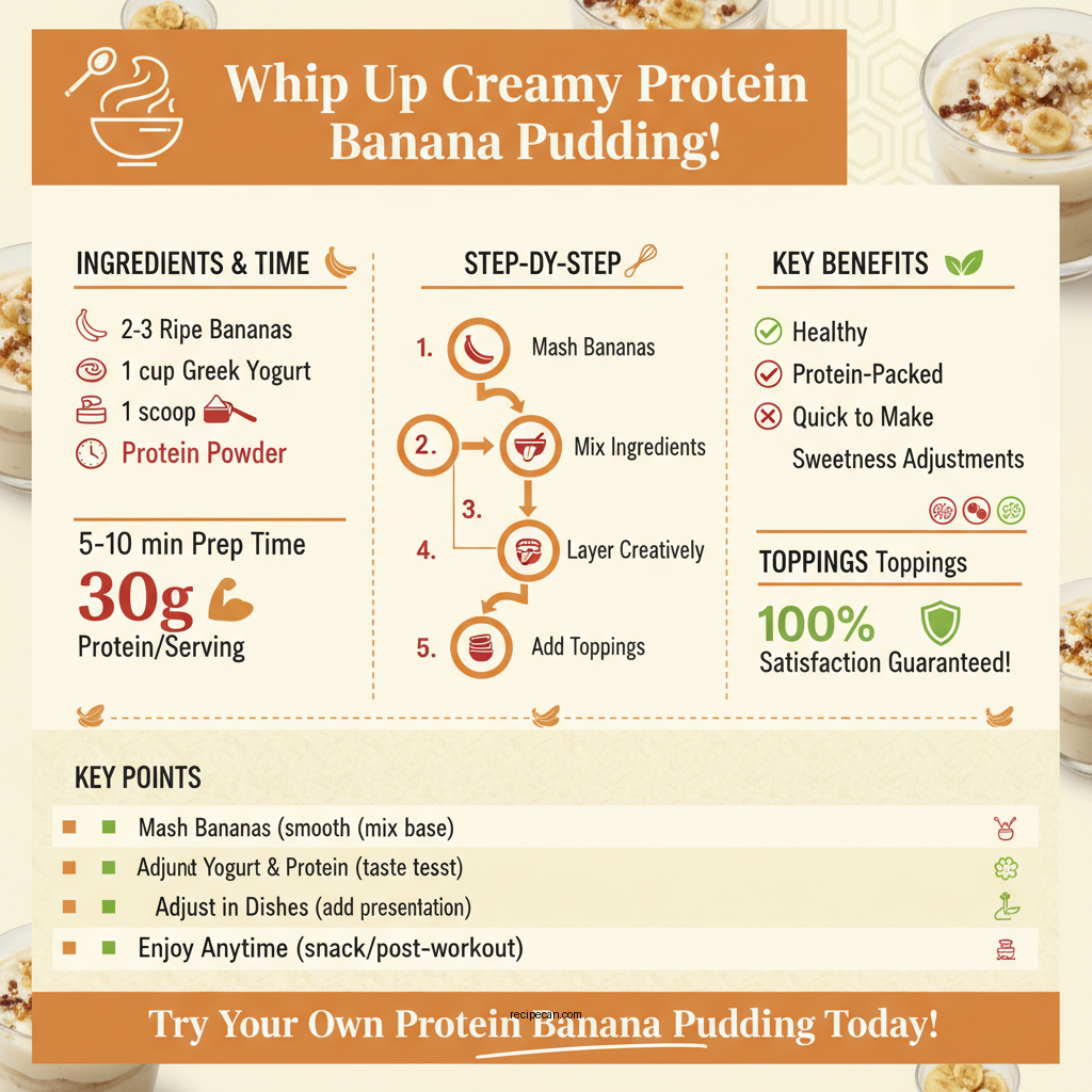 protein banana pudding recipe - Data Infographic and Statistics