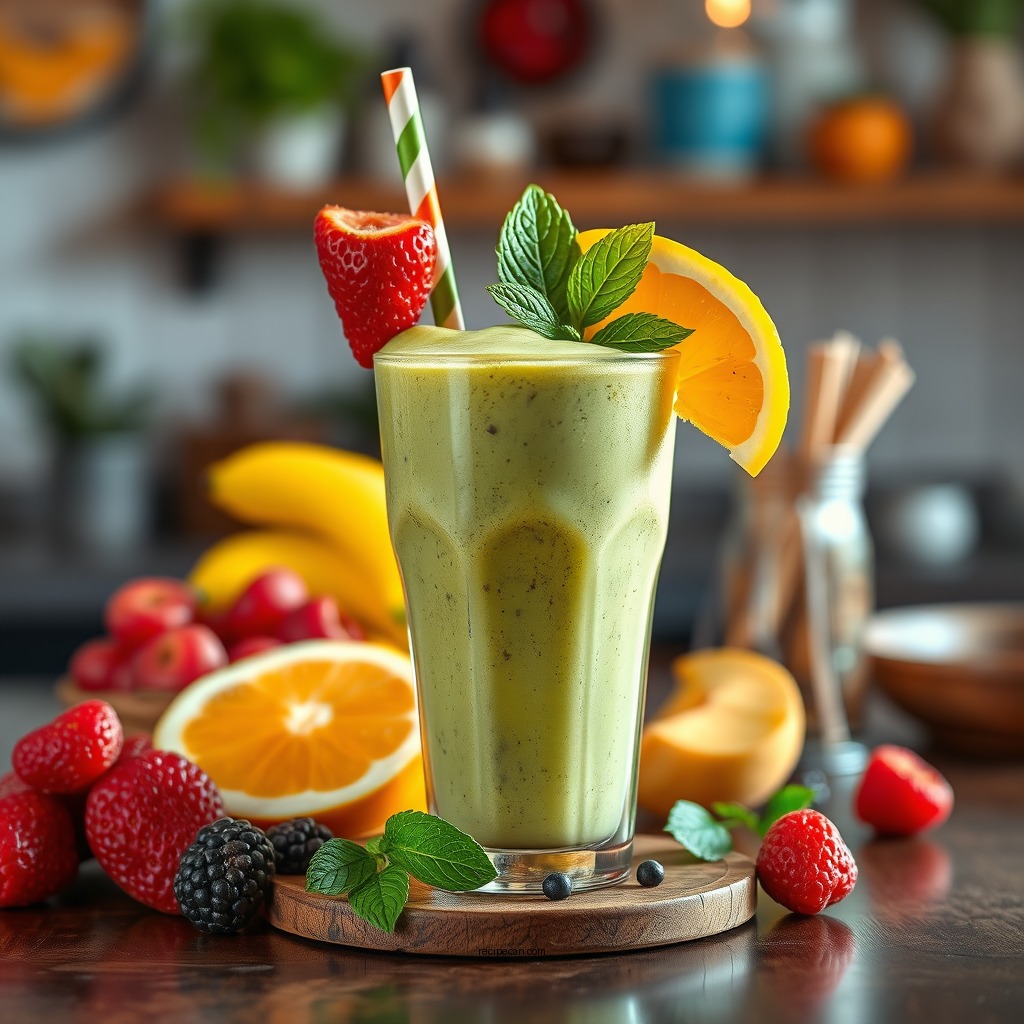 Tropical Paradise Smoothie - protein fruit smoothie recipes