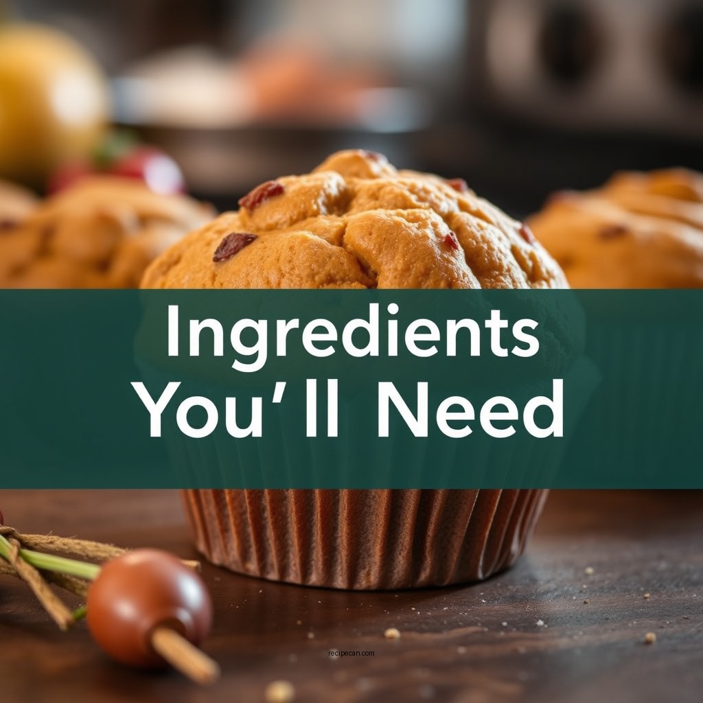 Ingredients You'll Need - protein muffin recipe
