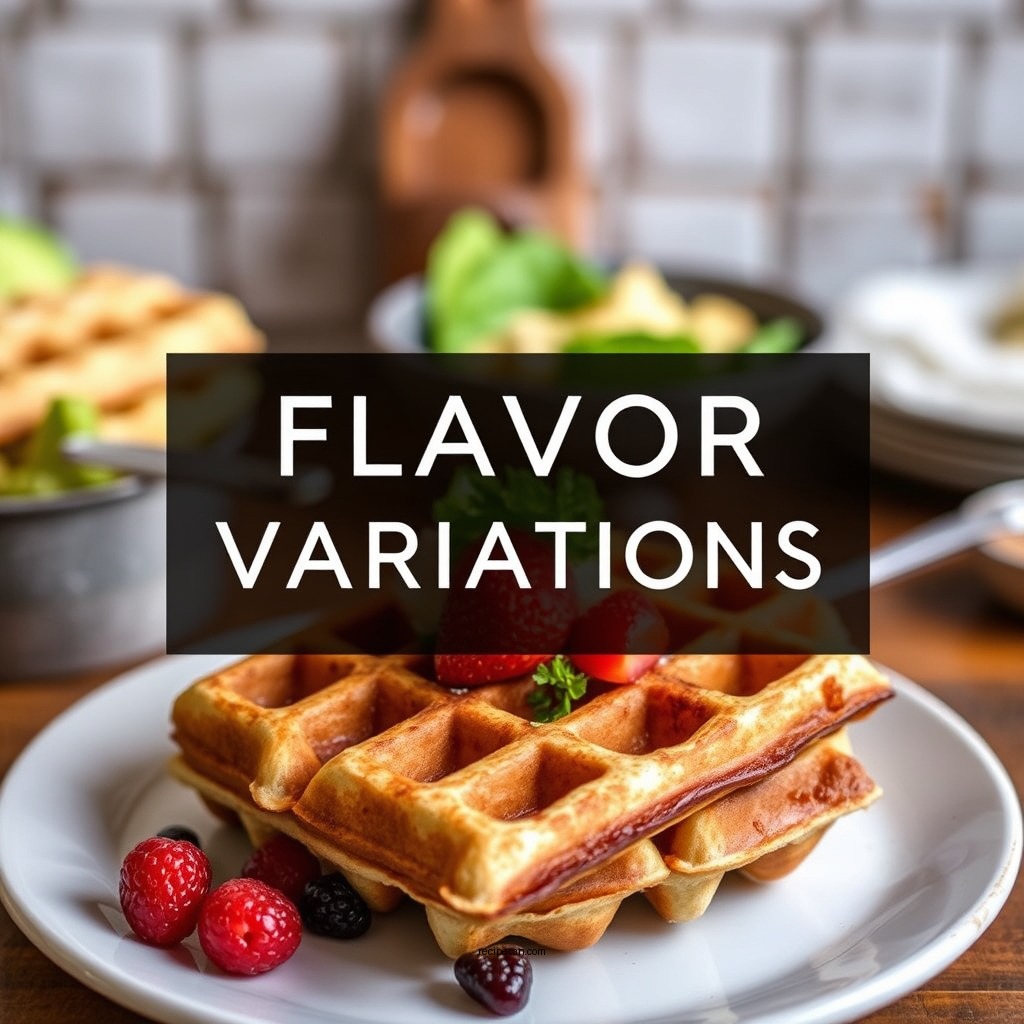 Flavor Variations - protein waffle recipes