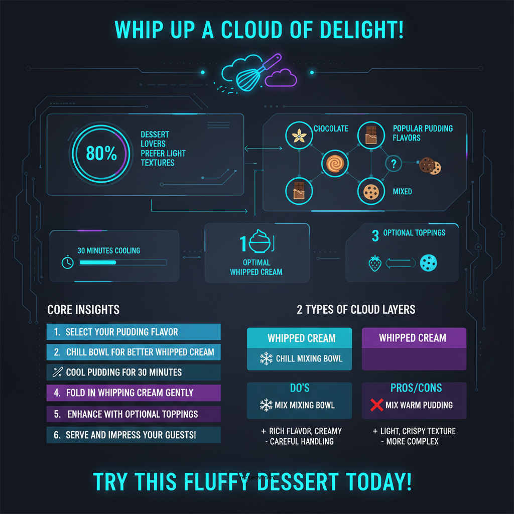 pudding in a cloud recipe - Data Infographic and Statistics