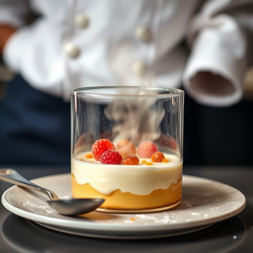 Preparing the Pudding Base - pudding in a cloud recipe