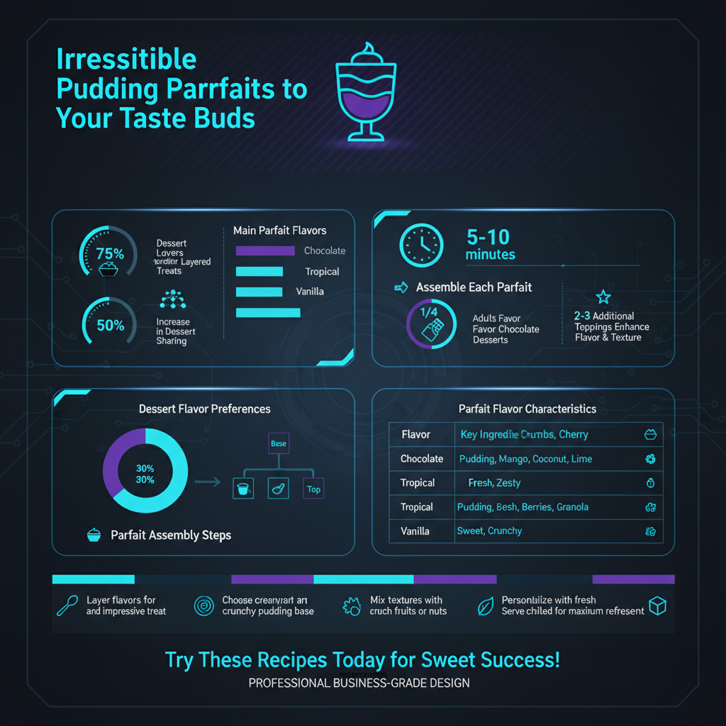 pudding parfait dessert recipes - Data Infographic and Statistics