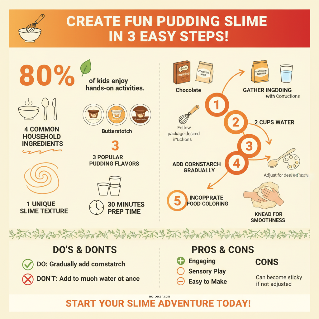 pudding slime recipe - Data Infographic and Statistics