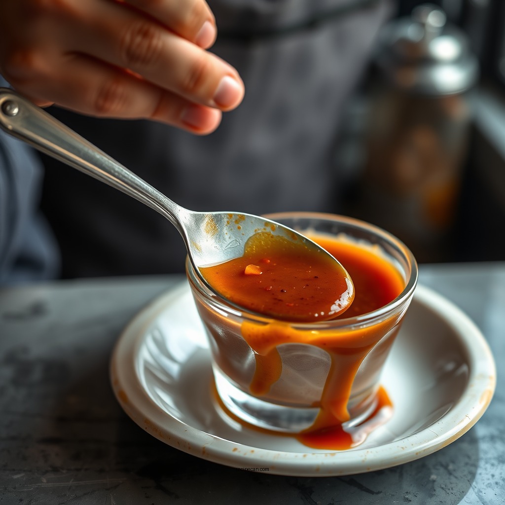 Preparing the Sauce - pulled pork sauce recipe