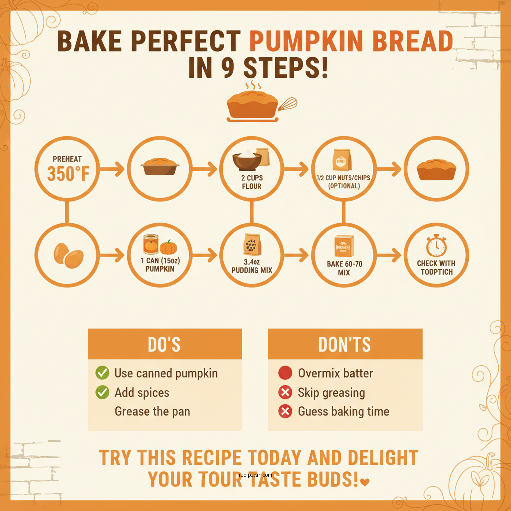 pumpkin bread with pudding mix recipe - Data Infographic and Statistics