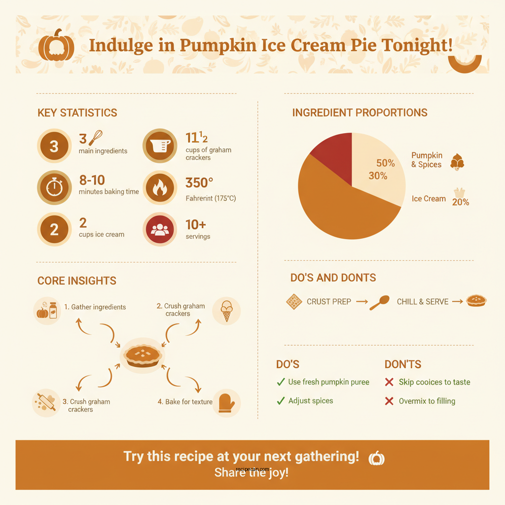 pumpkin ice cream pie recipe - Data Infographic and Statistics