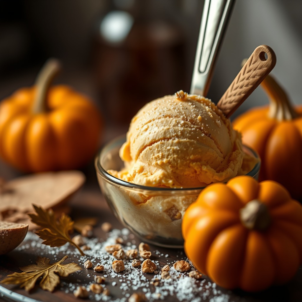 Chilling the Mixture - pumpkin ice cream recipe cuisinart