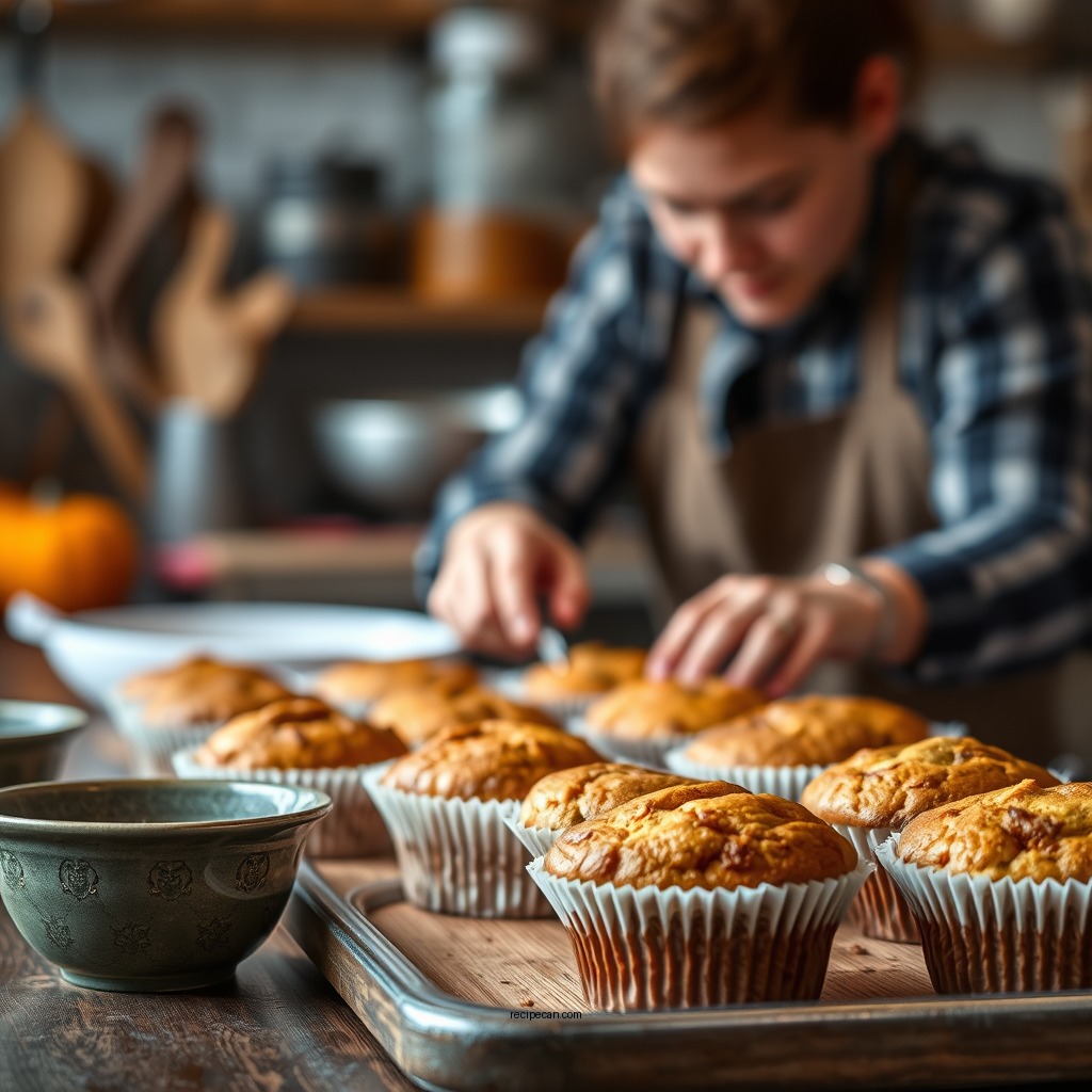 Step-by-Step Instructions - pumpkin muffin recipe
