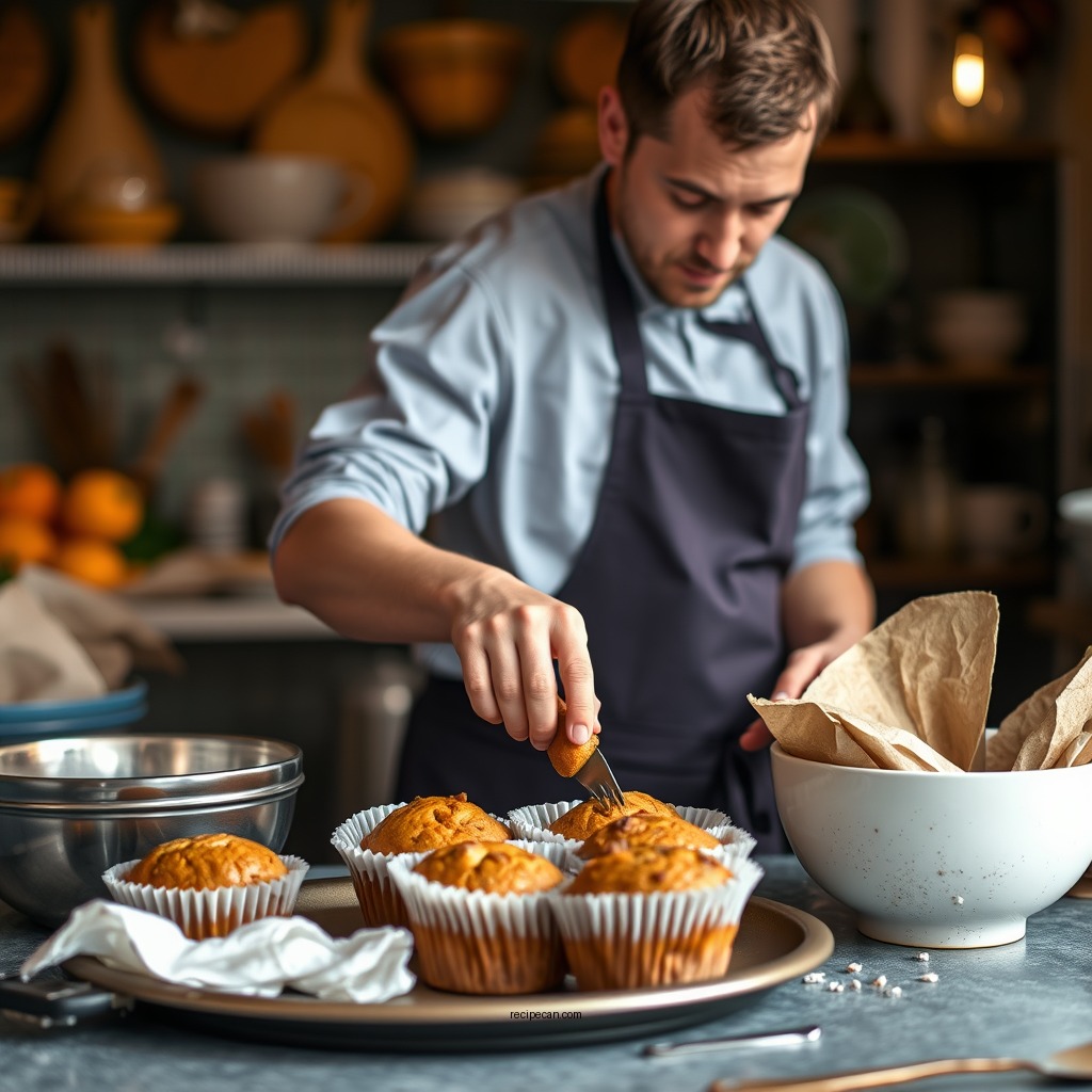 Preparation Steps - pumpkin muffins recipe