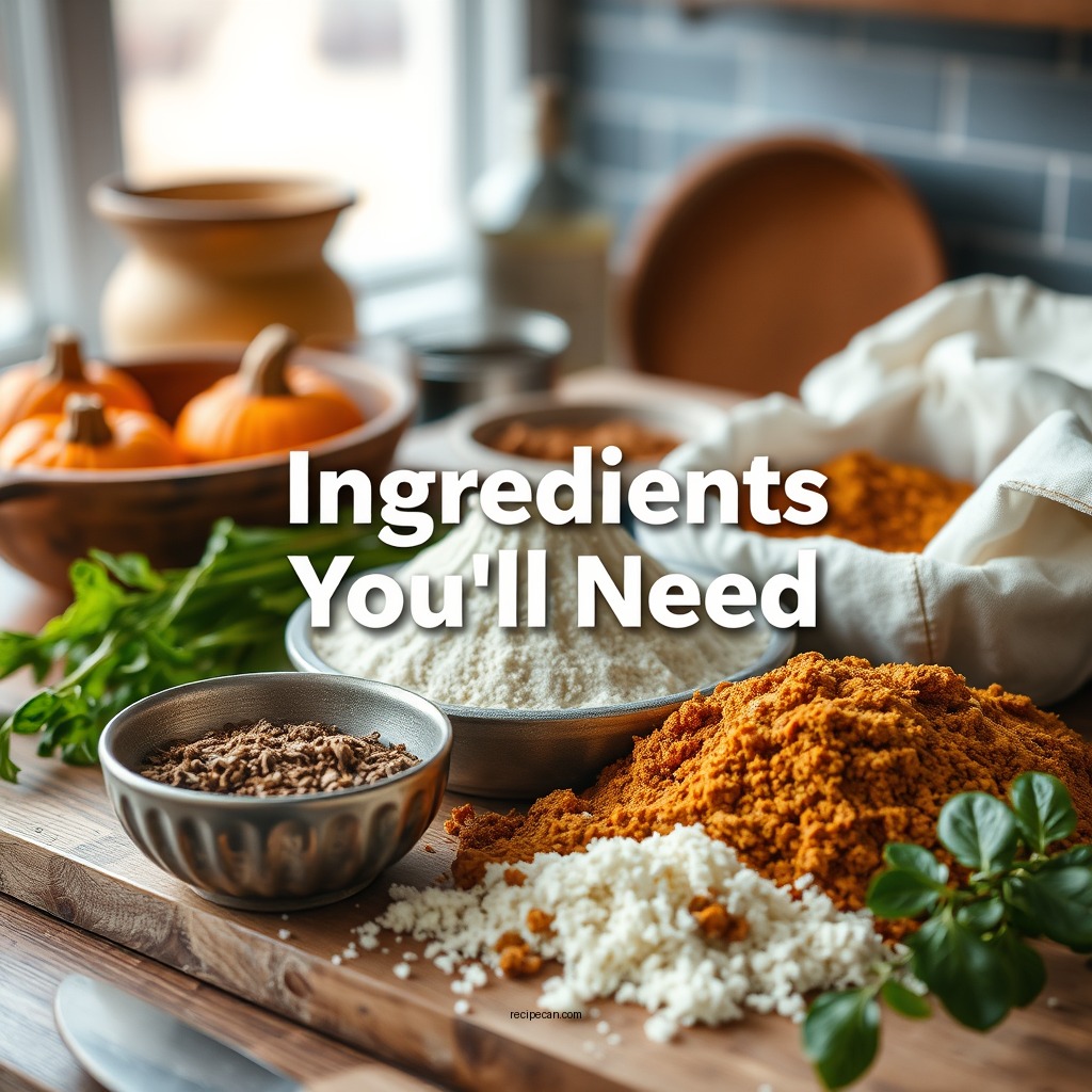 Ingredients You’ll Need - pumpkin pie crust recipe