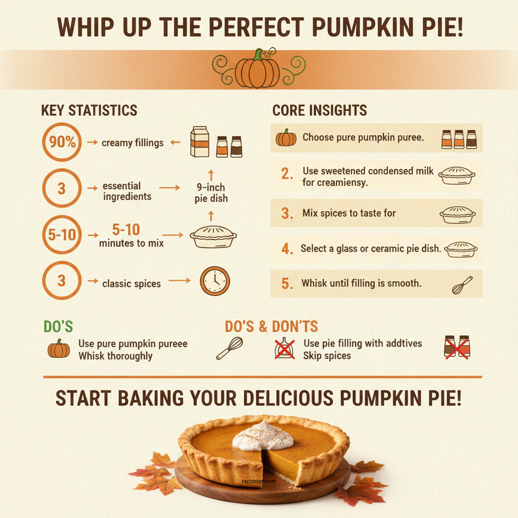 pumpkin pie recipe condensed milk - Data Infographic and Statistics