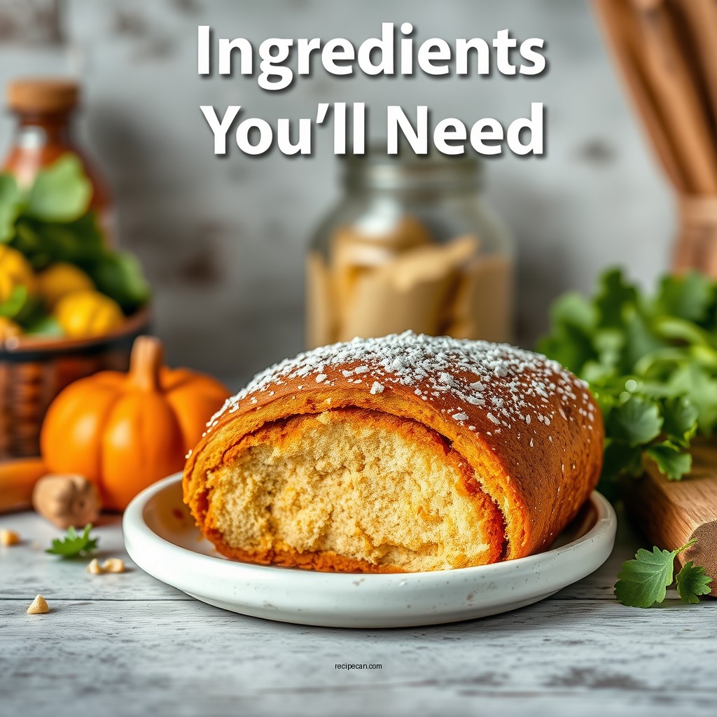Ingredients You'll Need - pumpkin rolls recipe