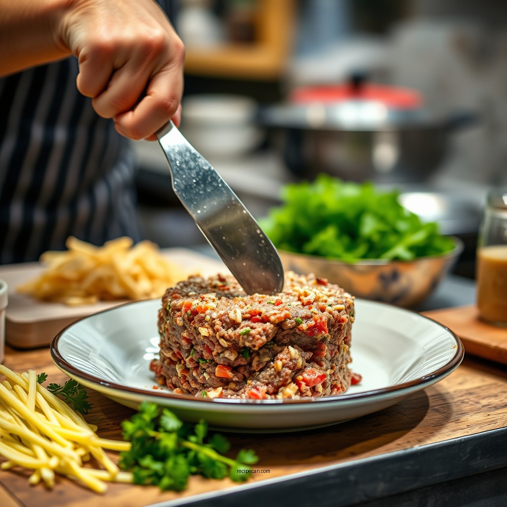Preparing the Meat Mixture - quaker oats meatloaf recipe