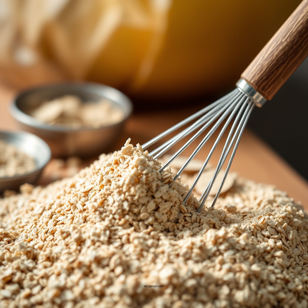 Mixing the Dry Ingredients - quaker oats oatmeal cookie recipe