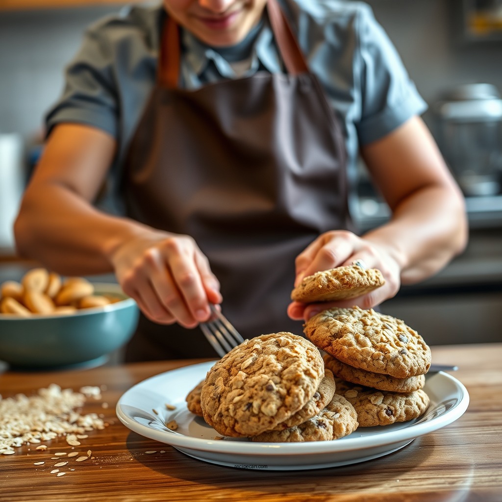Step-by-Step Instructions - quaker oats oatmeal cookies recipe on lid